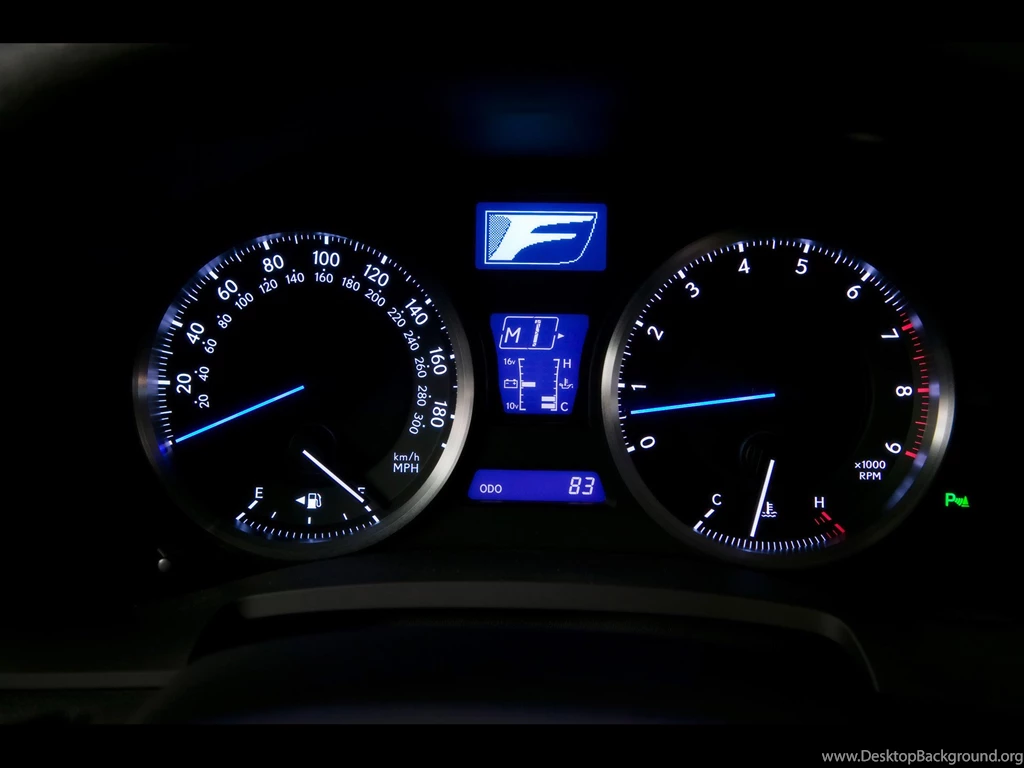 2010 Lexus IS F Gauges 1920x1440 Wallpapers