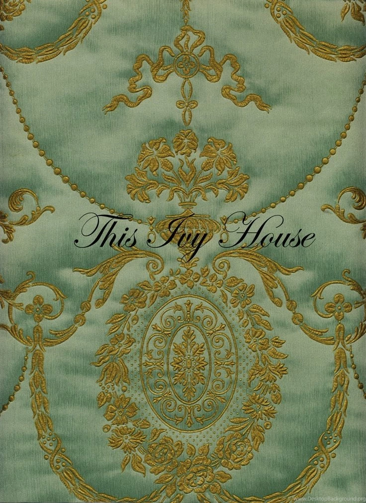 Vintage Moire Green/gold Wallpapers To Go With Same Colour Green ...