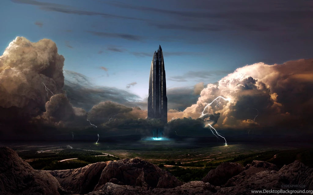 HD Sci Fi Fantasy Skyscraper High Resolution Wallpapers Full Size ...