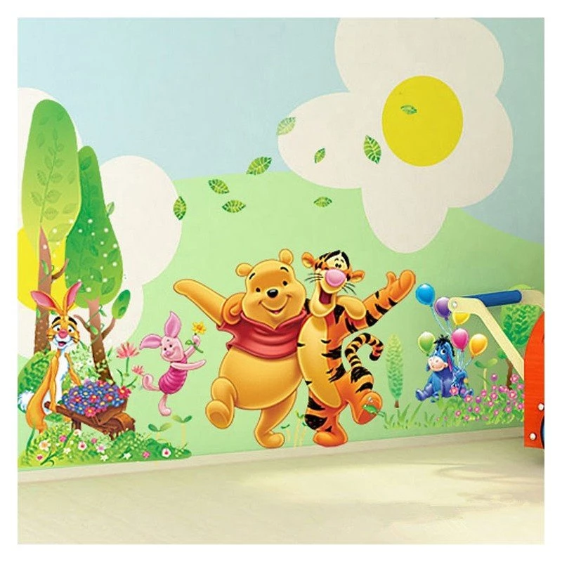 Winnie The Pooh Wall Sticker Cartoon Tiger Wall Decal Art Stickers ...