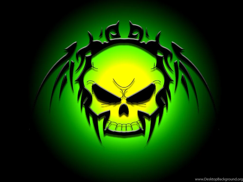 Scary skull wallpaper, 3D