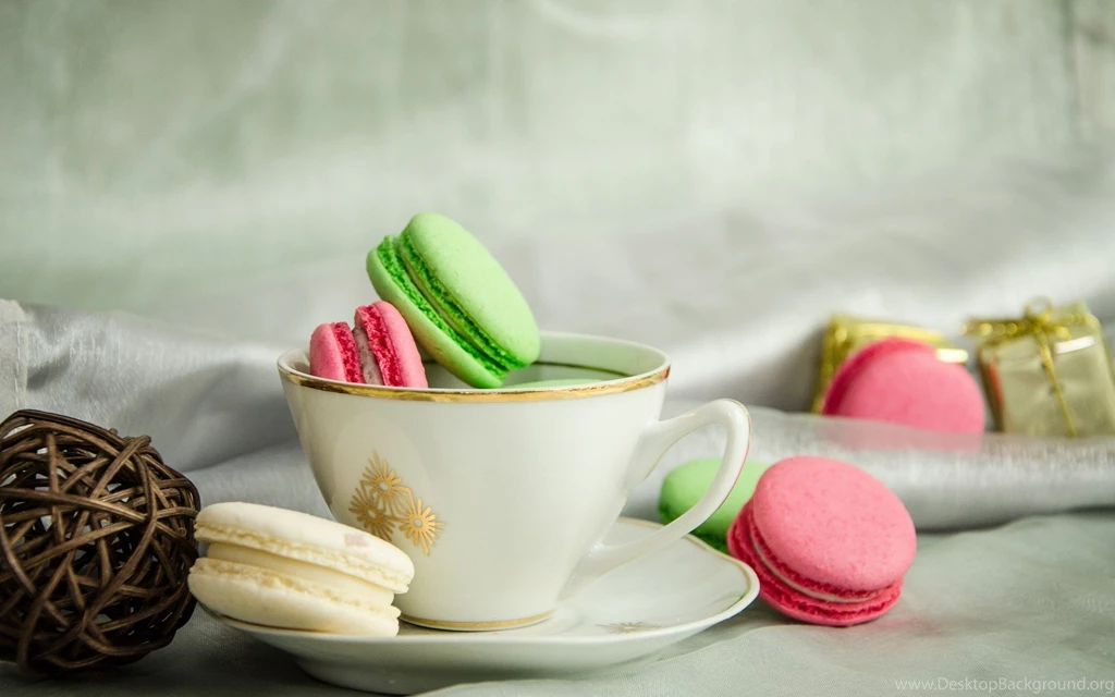 Food Sweet Cup Mug Dish Macaroon Macaron Backgrounds Wallpapers ...