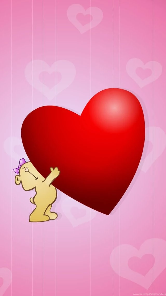 Big Red Heart For You iPhone 5s Wallpapers Download
