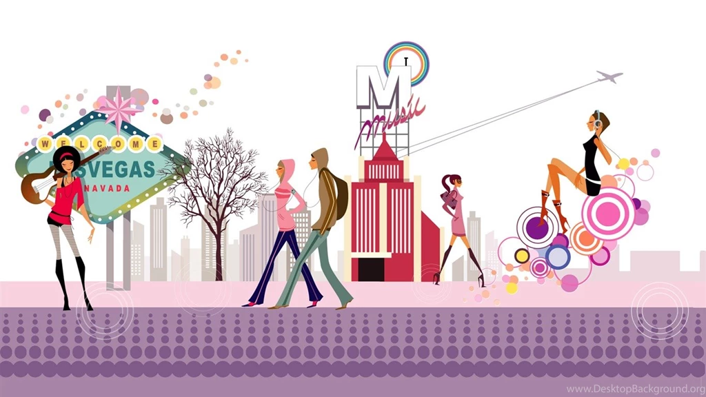 Wallpapers Download Vector Fashion Girls Wallpapers 4 Anime