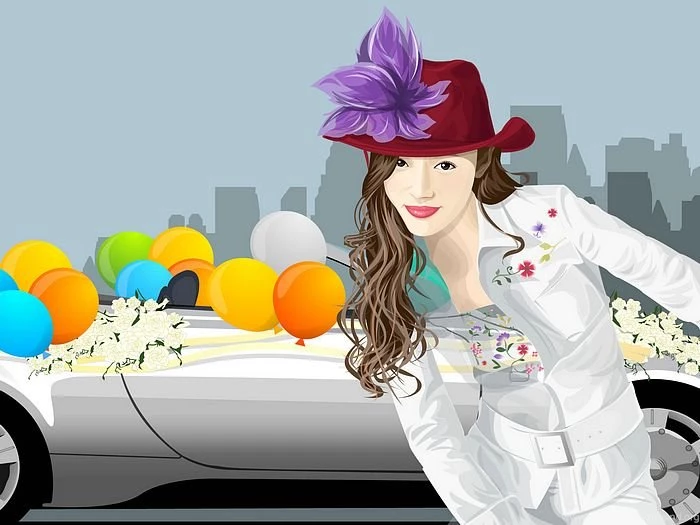 100 Vector Fashion Girl Illustrations   Wallcoo.net