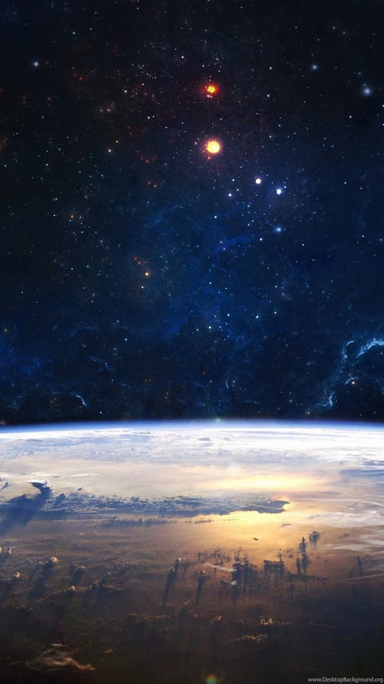 Full HD Beautiful Blue Space Planet Wallpapers Downloads For iPhone ...