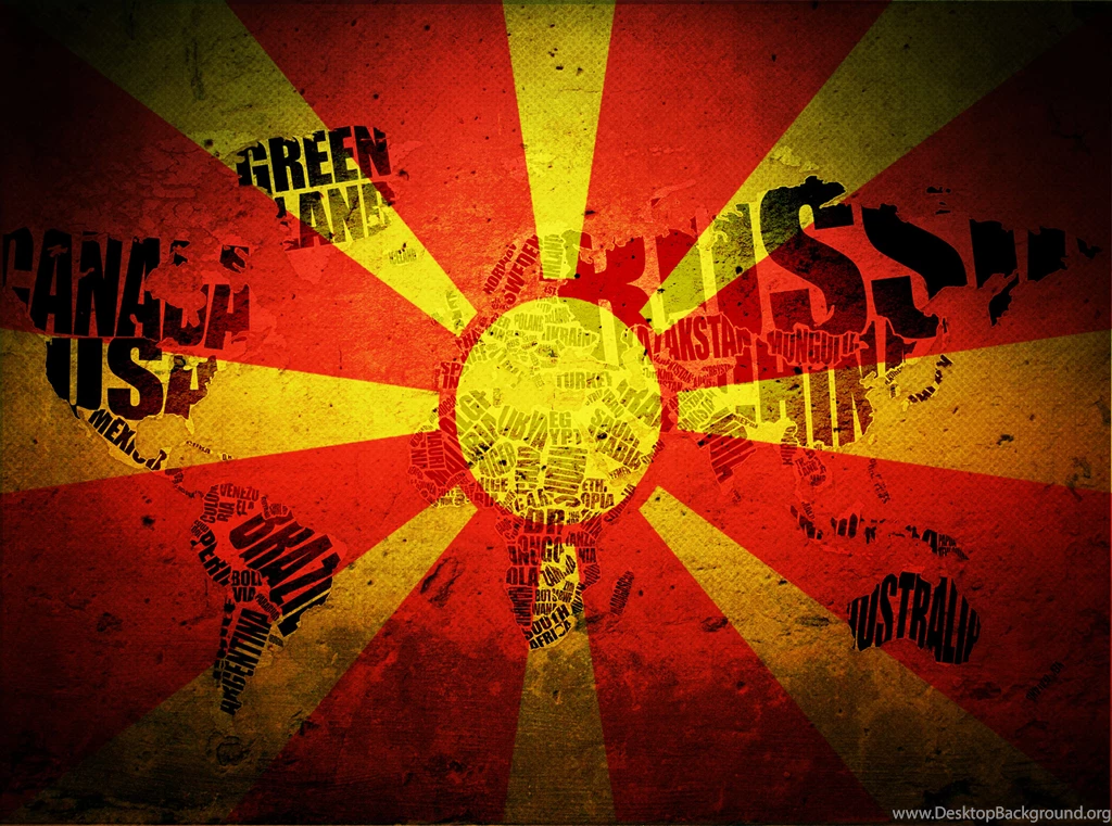 Macedonia Flags Typography Wallpapers (