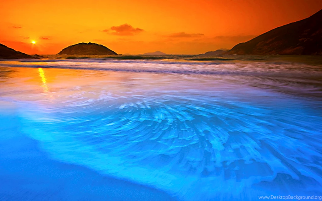 Blue Sunset Wallpapers 01, HD Desktop Wallpapers