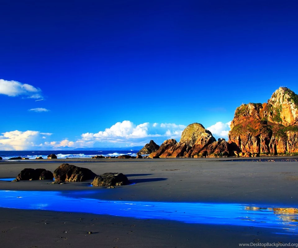 Blue Sunset Natural Wallpapers