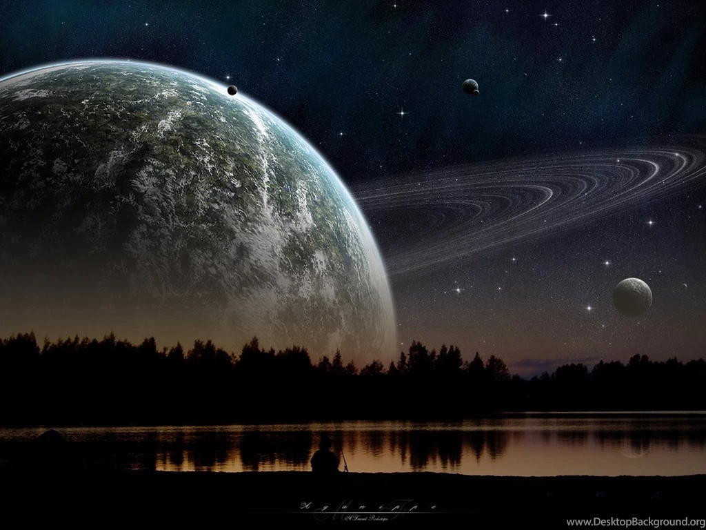 Night Sky, Aganippe < 3D Art < Gallery < Desktop Wallpapers