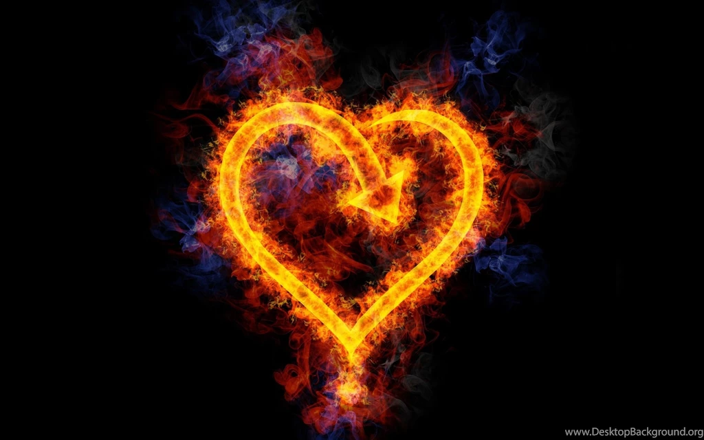Heart Of Fire HD Wallpapers Donwload For Desktop & Mobile