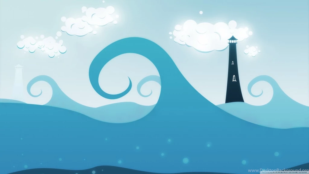 Blue Waves HD Desktop Wallpapers : Widescreen : High Definition