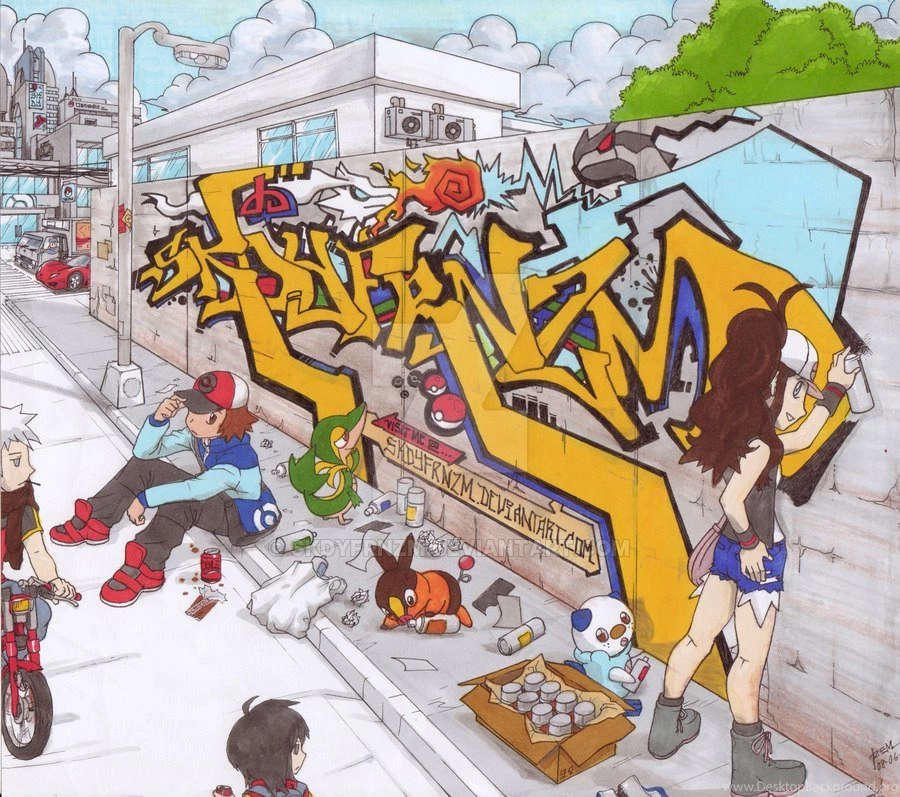Pokemon Adventures Graffiti By SKDYFRNZM On DeviantArt