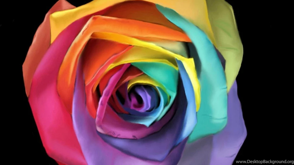 Rainbow Rose Wallpapers   (