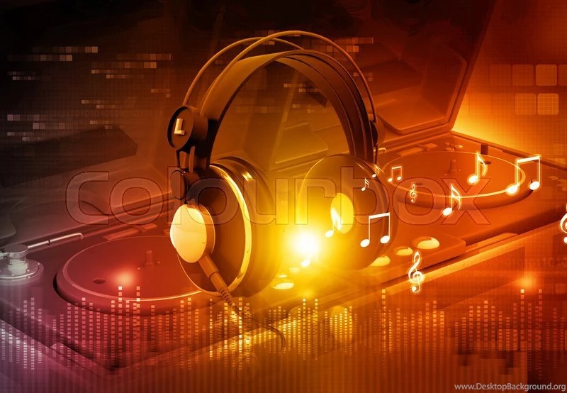 Dj Mixer With Headphones, Dj Party Backgrounds