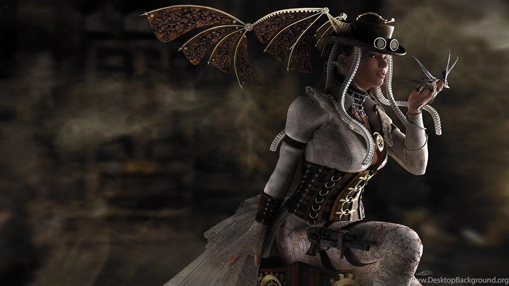 Gun Lace Cgi Steampunk Women HD Wallpapers, Desktop Backgrounds ...