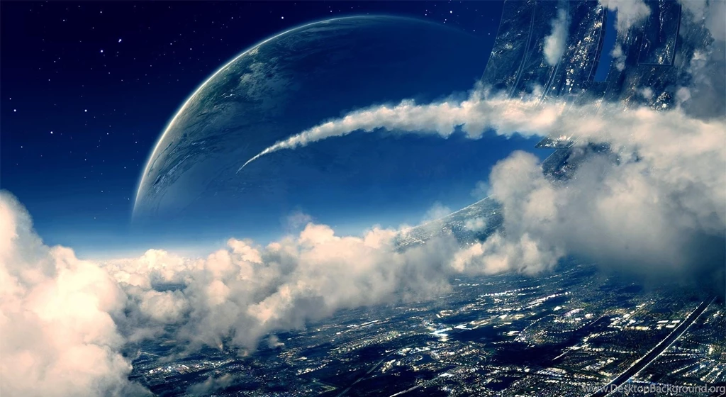 Wallpapers Giant Habitable Space Station Free Desktop Backgrounds
