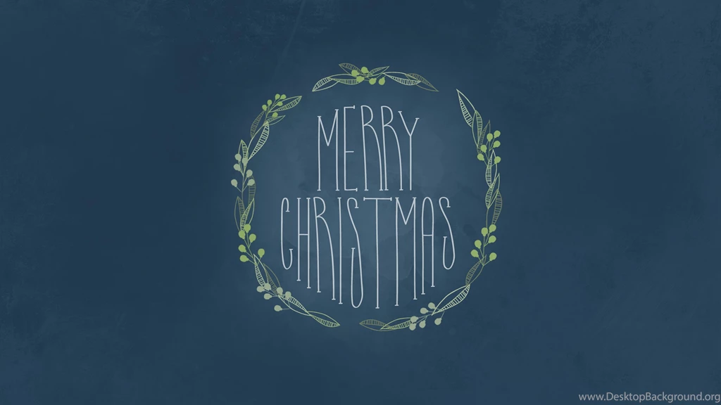 Merry Christmas Mistletoe Illustration Desktop Wallpapers   Free ...