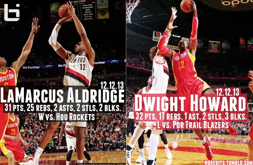 LaMarcus Aldridge (31/25) & Dwight Howard (32/17) Put Up Monster ...