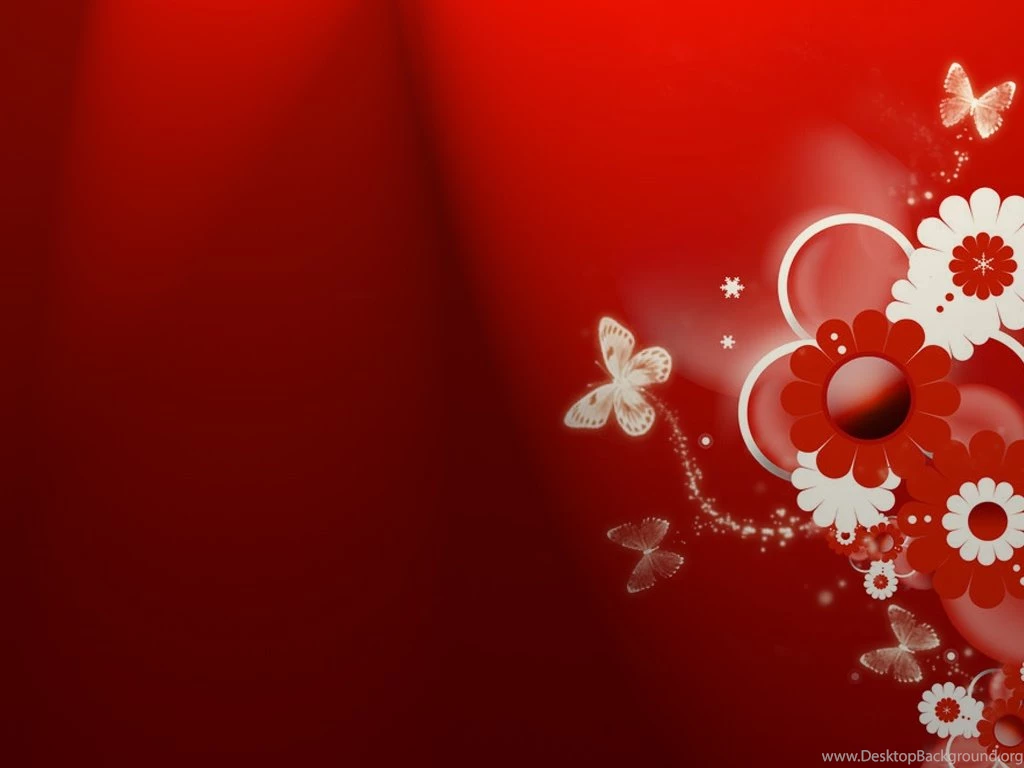 Download Wallpaper: Red Wallpapers For Desktop, Butterfly ...