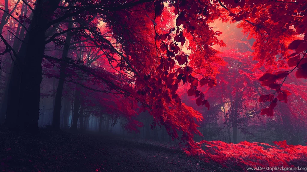 Red Tree Desktop Wallpapers