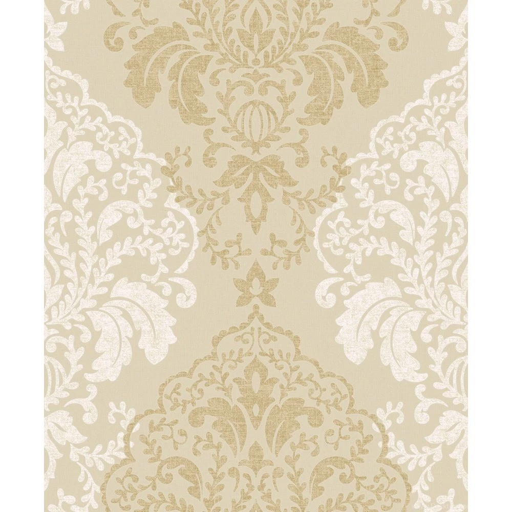 Grandeco Gold Damask Pattern Glitter Textured Wallpapers BOC 12 04 0