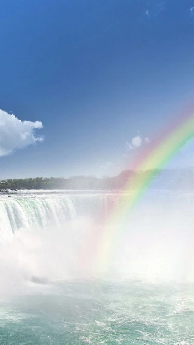 Niagara Falls Rainbow, Canada iPhone 5 Wallpapers, Backgrounds ...