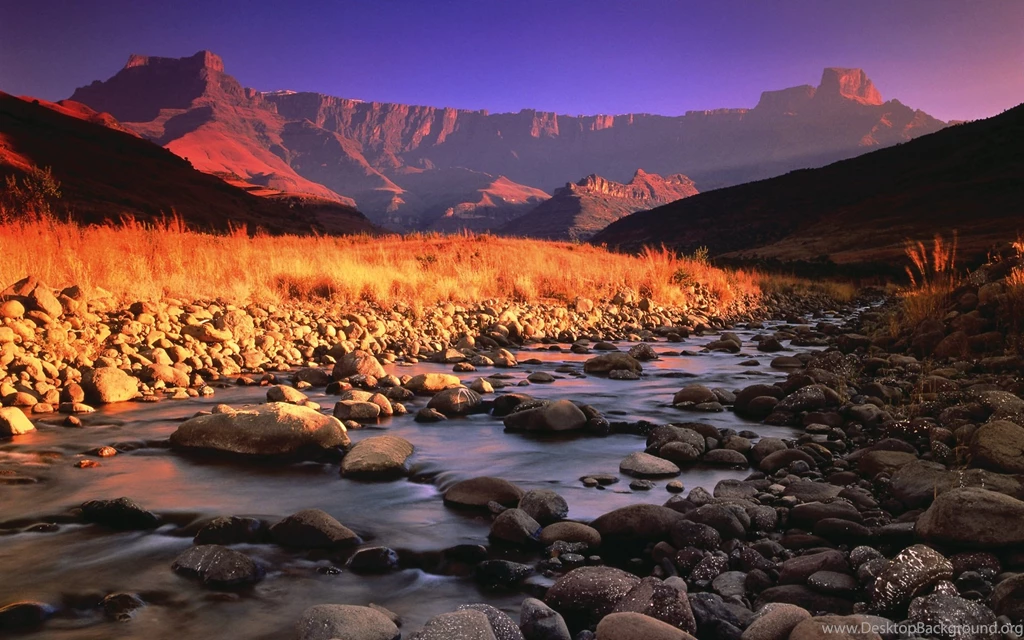 Mountain, Creek, Landscape, Wallpapers, Keyword (