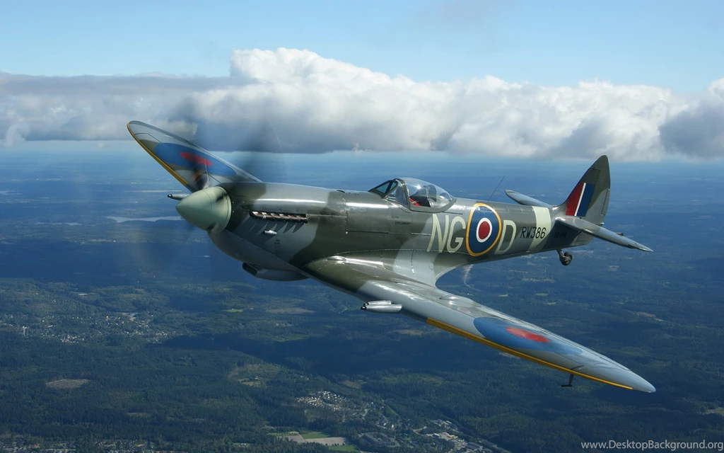 Spitfire Wallpapers Hd Supermarine Spitfire Aircraft Plane Clouds ...