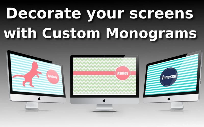 Monogram Desktop Wallpapers Generator