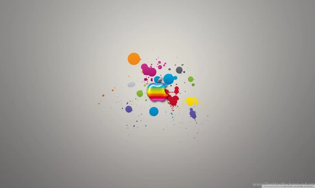 Glossy Apple Colorful Splash HD Desktop Wallpapers : Widescreen ...