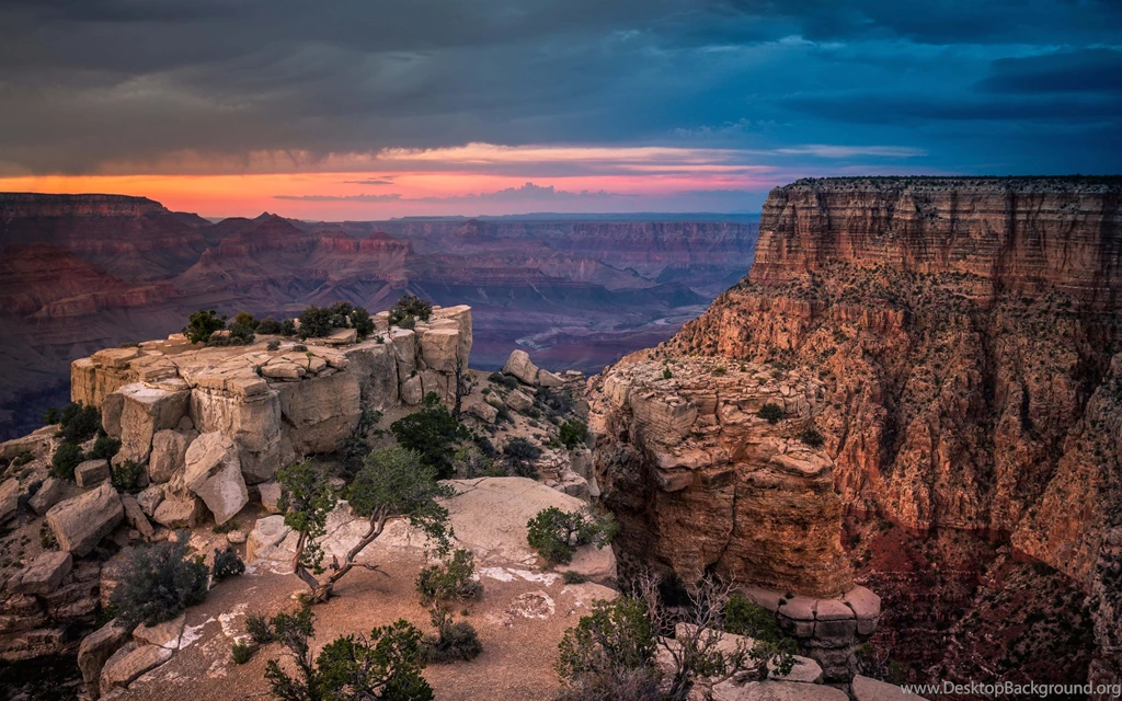 Download Sunset At The Grand Canyon HD Wallpapers For 2880 X 1800 ...