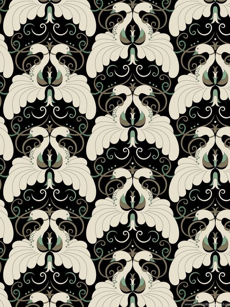 Art Deco Pattern.motif. Peacock. Wallpaper. Designer ...