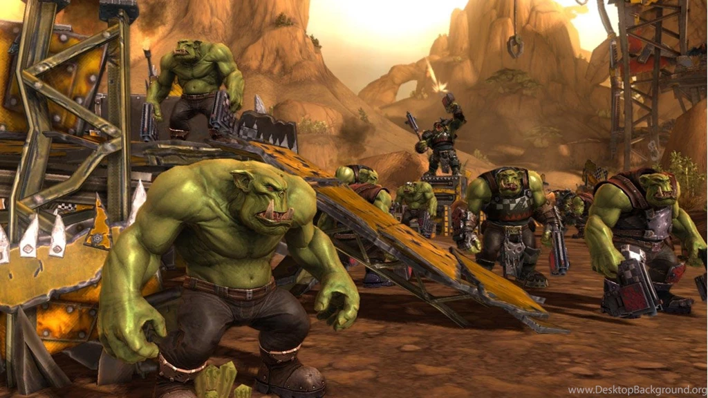 WARHAMMER ORKS CAMP WALLPAPER (