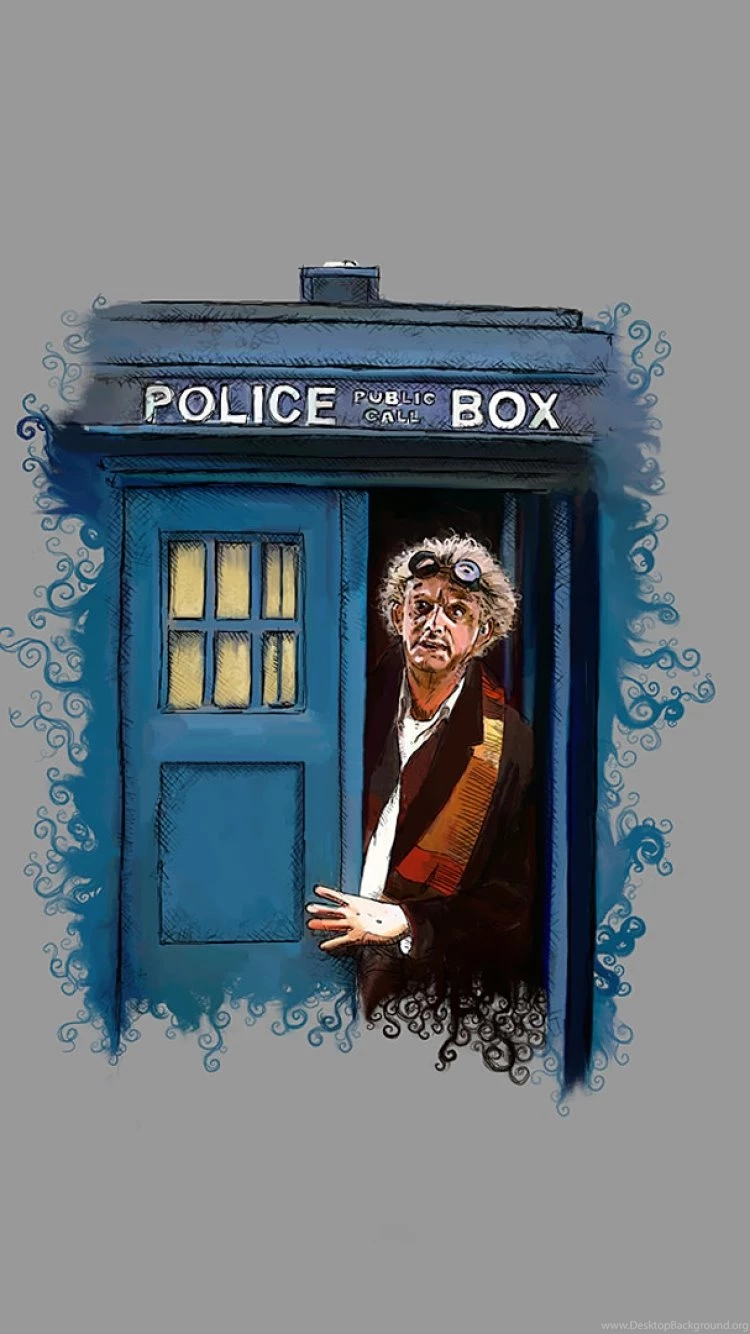Download Wallpapers 750x1334 Doctor Who, Back To The Future, Art ...