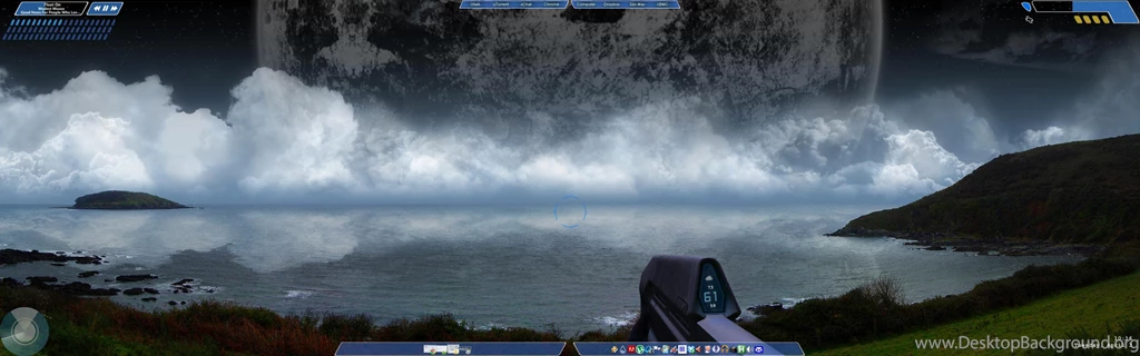 Halo:CE HUD Dual Monitor Theme : Rainmeter