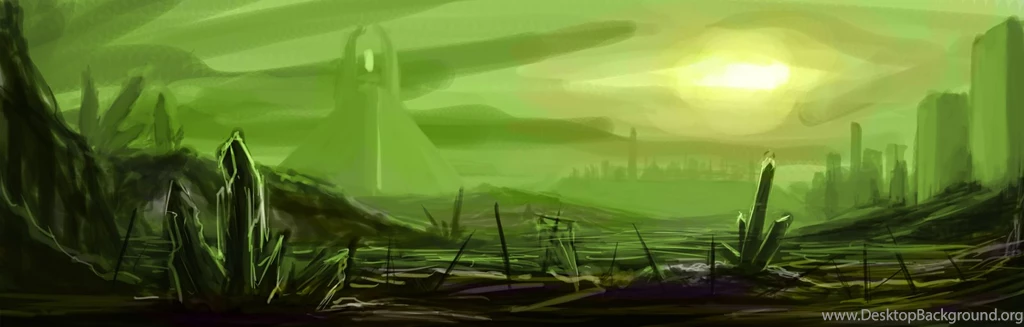 Eupackardia's Artworks: Wallpapers Desert / Necron Inspired Environment