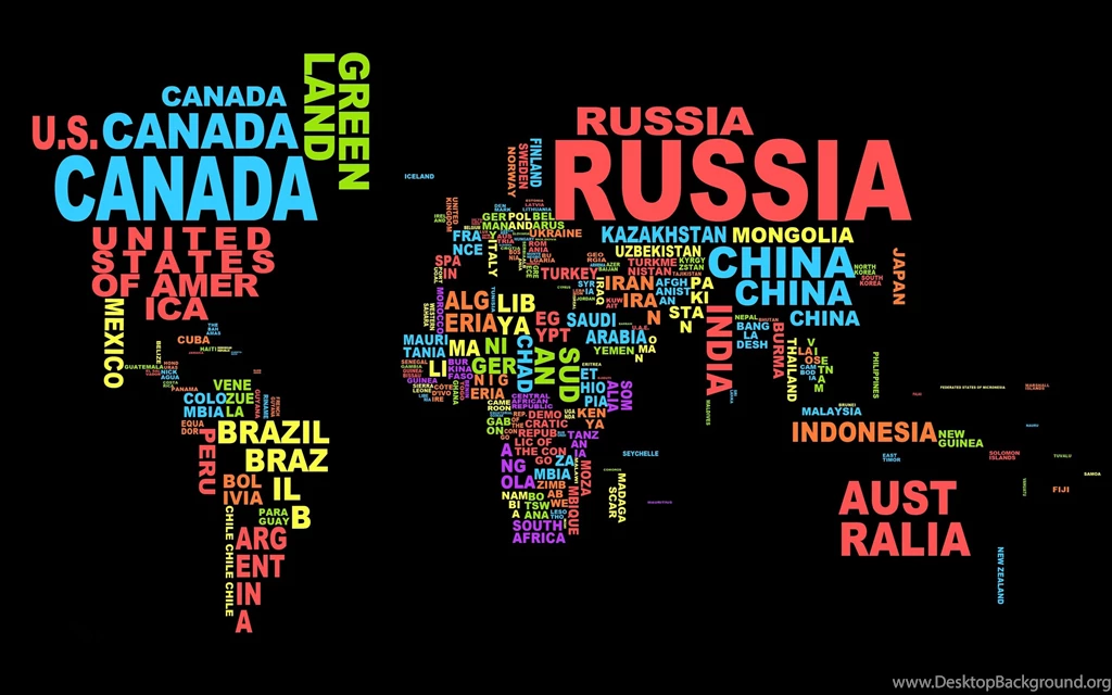 Creative Pictures, World Map With Text Wallpaper,Creative HD ...
