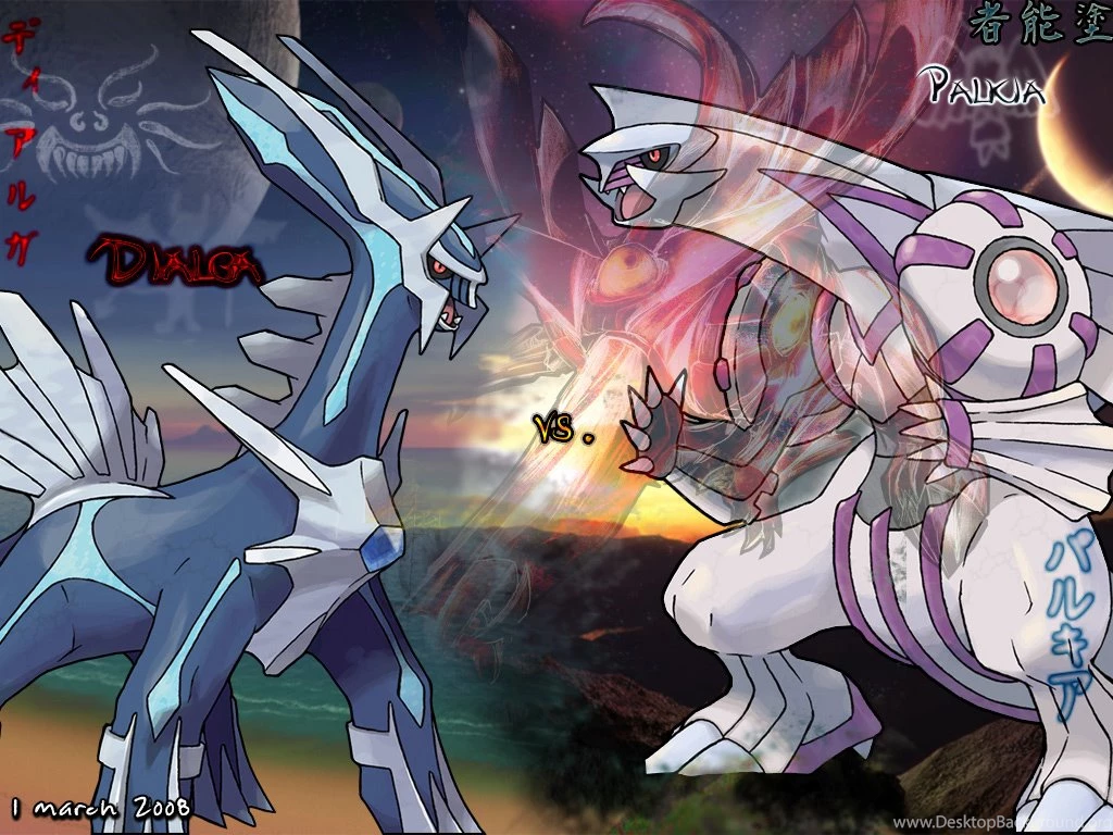 Wallpapers Dialga Vs Palkia 1024x768