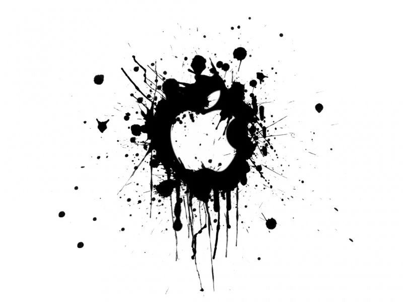 Black And White Apple Logo Wallpapers For iPad iPad Wallpapers ...