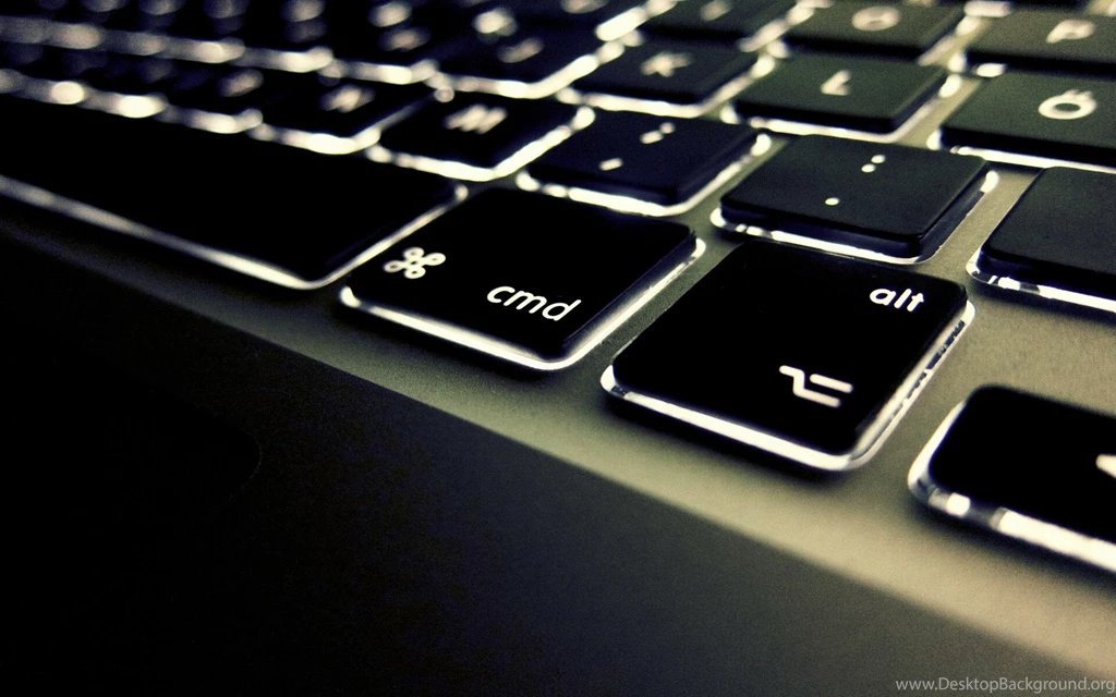 Keyboard Apple Black White Backlit