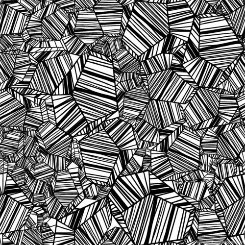 Black And White Funky Striped Wallpaper. Stripes Within Pentagon ...