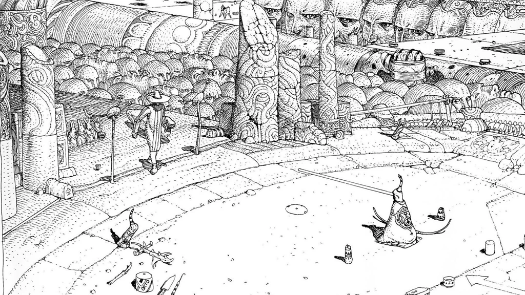 Artwork Drawings French Temple Traditional Art Moebius Wallpapers ...