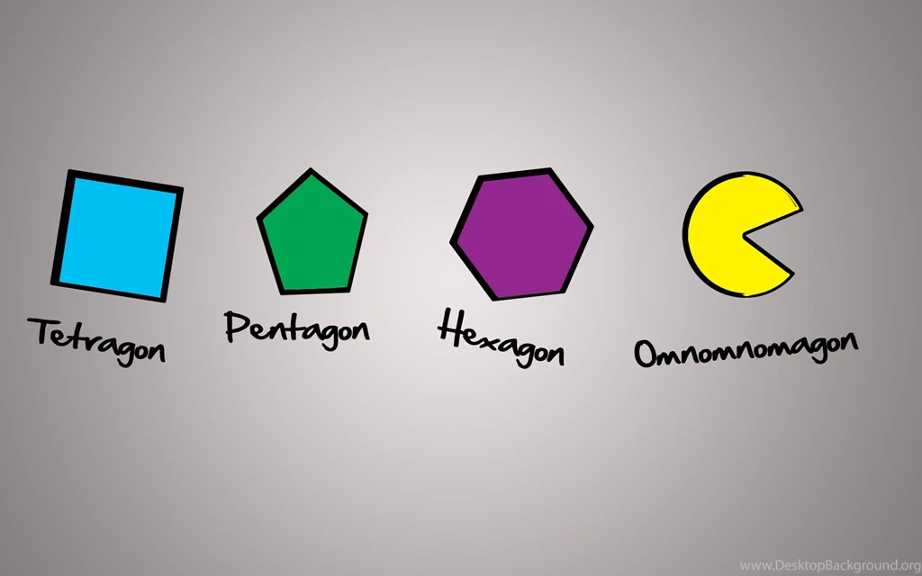 Light Video Games Minimalistic Funny Shapes Pentagon Pac man ...