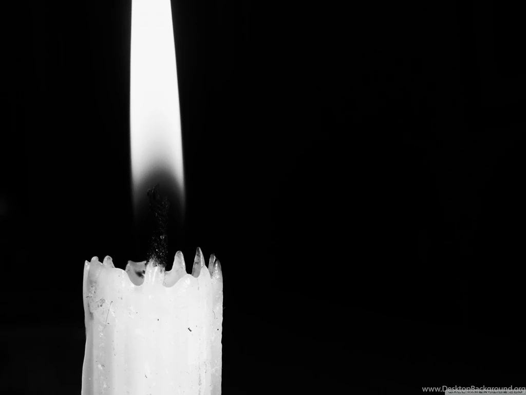 Candle, Flame, Black And White Wallpapers And Images Wallpapers ...