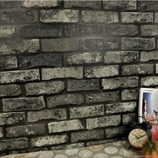 Grey/red Brick Natural Rustic Slate Design Brick Effect Sculptured ...