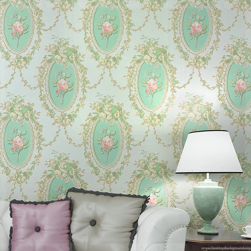 American Vintage Rustic Wall Art Non Woven Wallpapers Sofa ...
