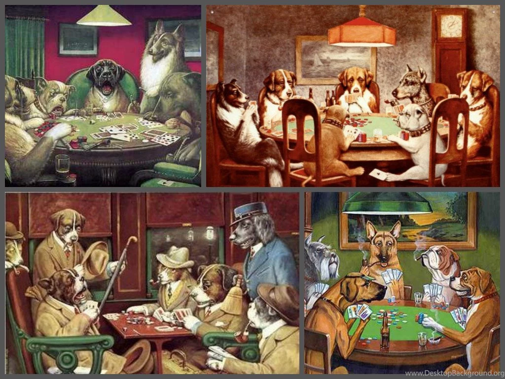 Dogs Playing Poker
