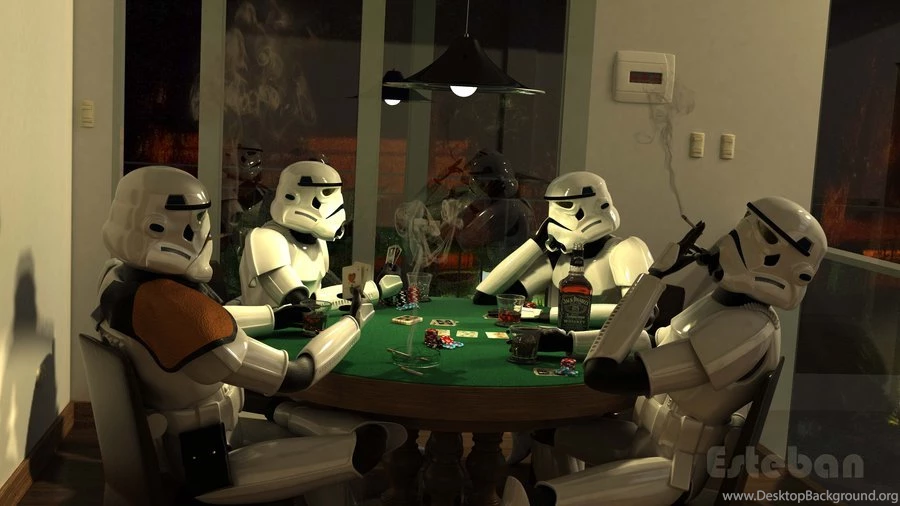 Stormtroopers Playing Poker By EstebanZzZ On DeviantArt