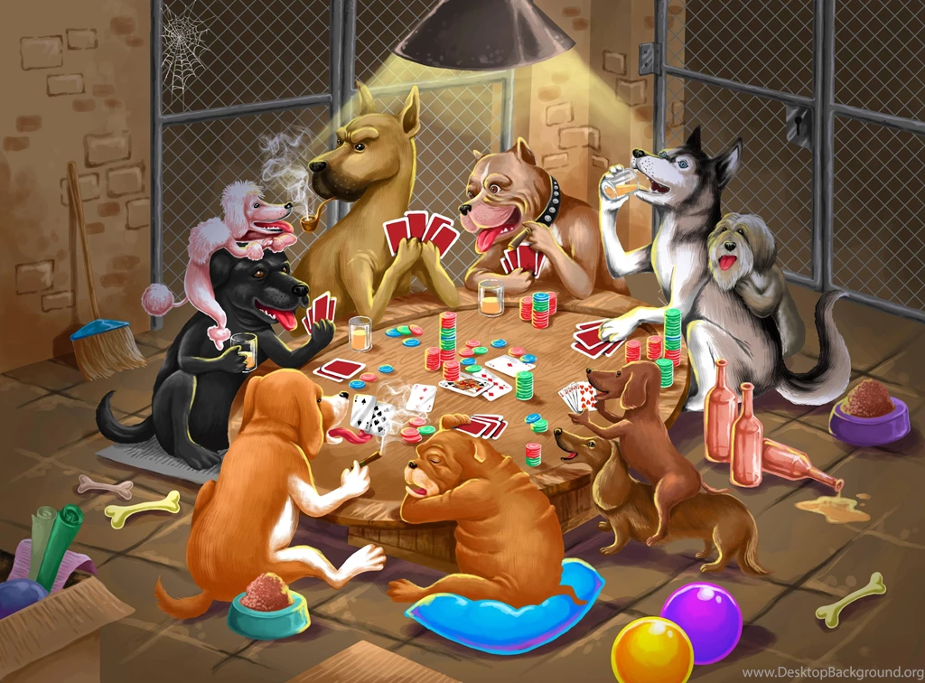 Dogs Playing Poker